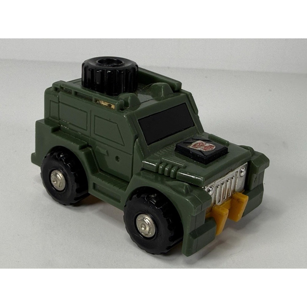 Vintage 1983 G1 Transformers: BRAWN Takara Mini Jeep Vehicle Military Jeep